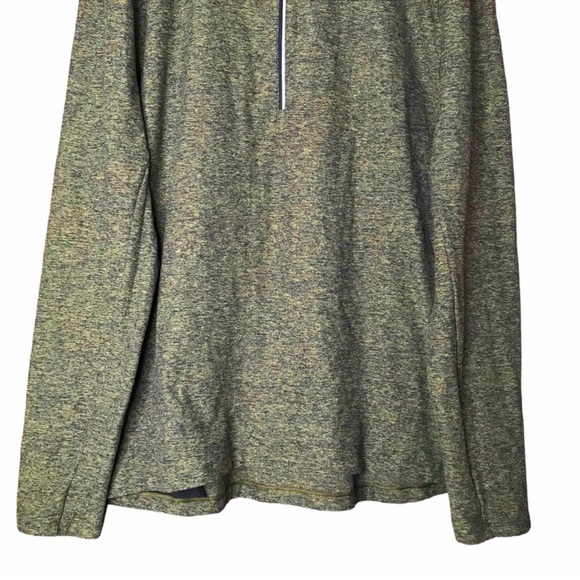 Lululemon Surge Warm 1/2 Zip Pullover Heathered Utilitarian Green Black Men's XL - Picture 8 of 11